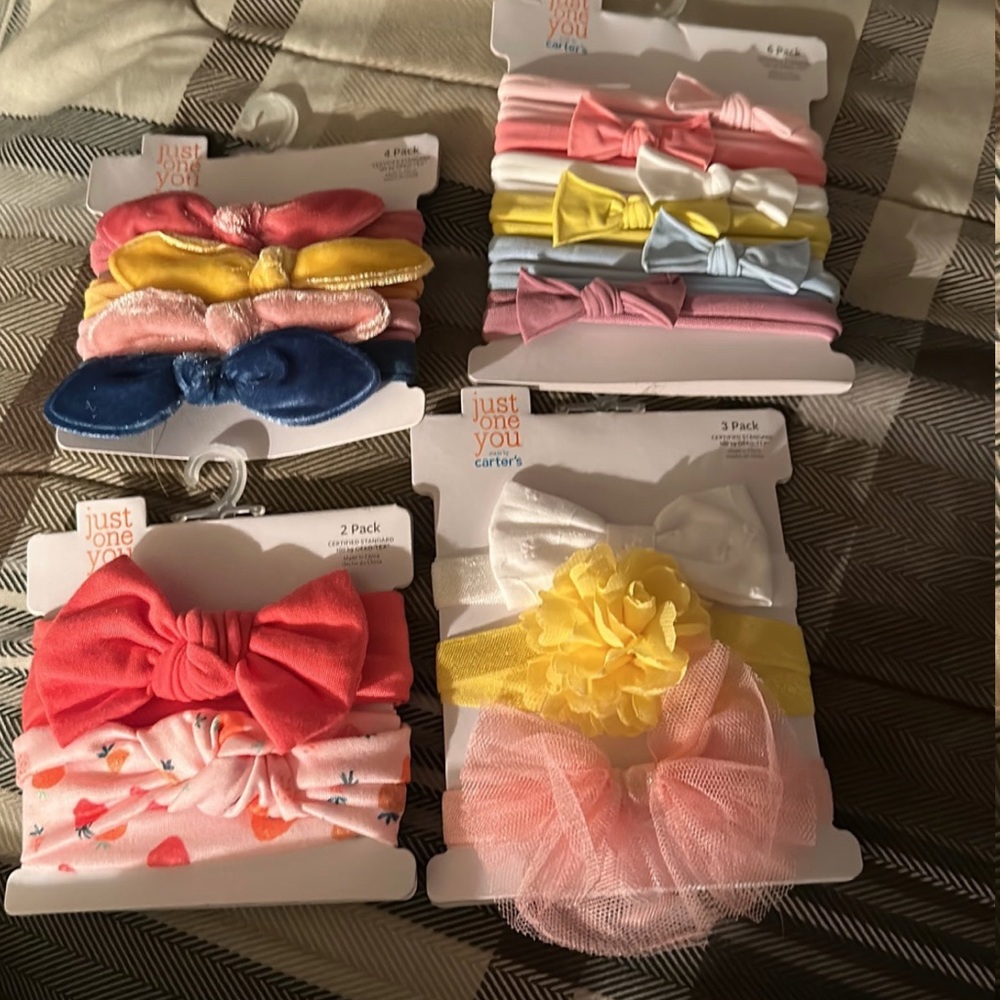 Carter’s baby girl headbands (17 band pack)